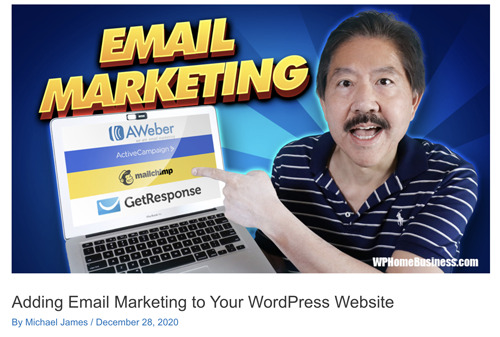 Add Email Marketing to WordPress